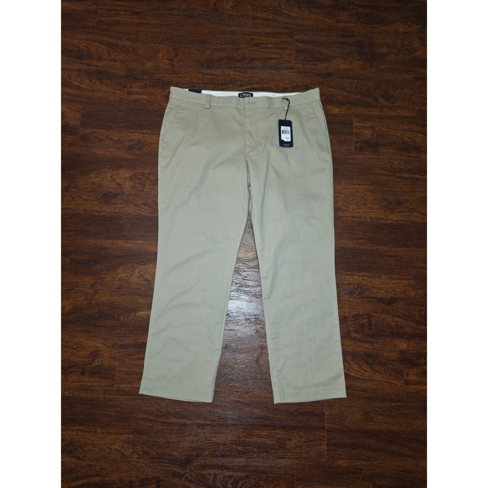Mens Kahki Chaps Pants Custom Fit 40 x 30 NWT